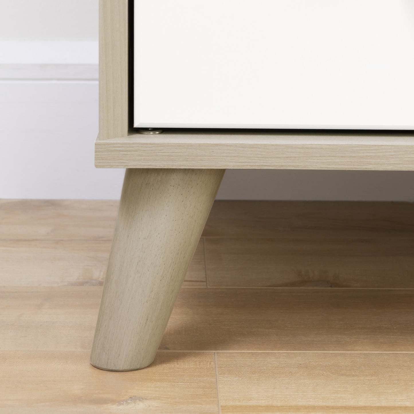 Table à langer large avec tiroirs Yodi - Orme doux et blanc | Yodi Table à langer avec tiroirs Large - Orme naturel et Blanc | D83GZ69E