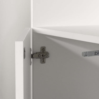 Liora Bibliothèque Étroite 5 Tablettes - Blanc Pur | Liora 5-shelf Narrow Bookcase - Pure White