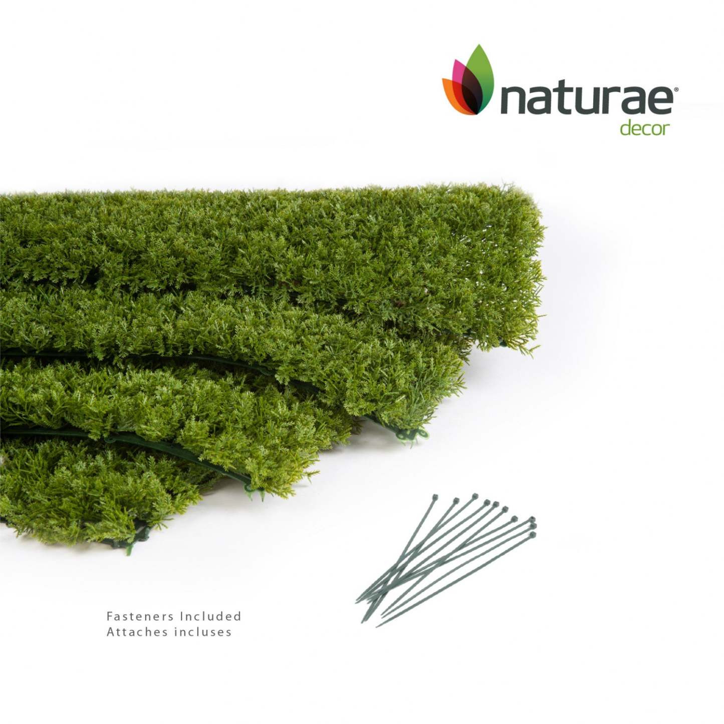 Cèdre artificiel 20x 20 panneau de feuillage 4 pièces | Panneau de feuillage 20 po x 20 po cèdre artificiel 4 pièces | D10H8T6K