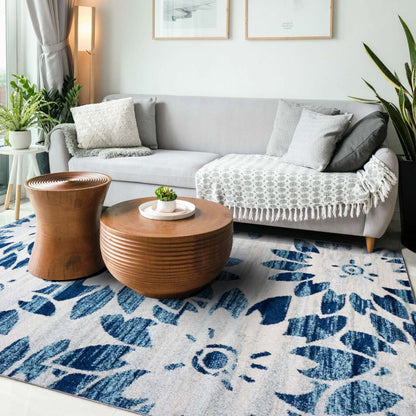 Tapis Roma Blue Sun 8x11|Carpette Roma Sun bleue 8 x 11|D80G67OH