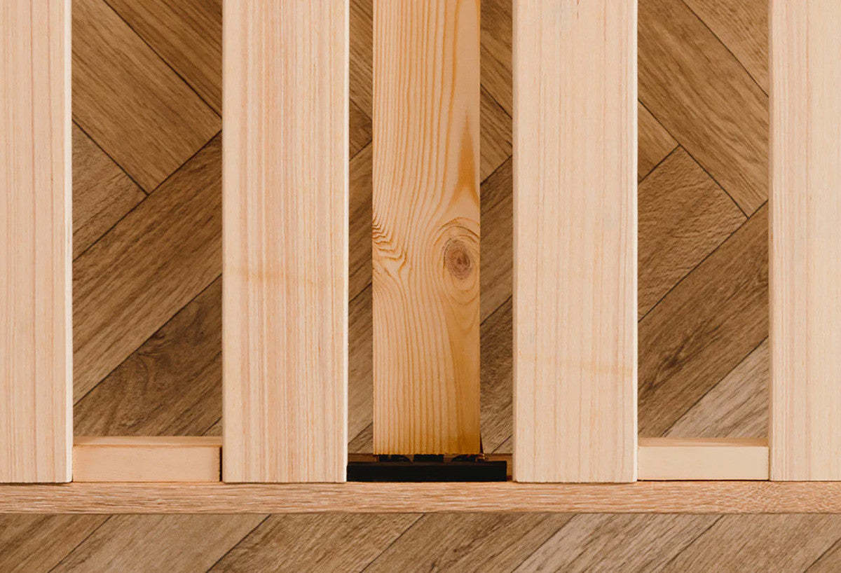 Cadre de lit plateforme simple en métal Essential Base de Smart Base - Naturel | Cadre de lit plateforme simple Smart Base Essential en métal - naturel