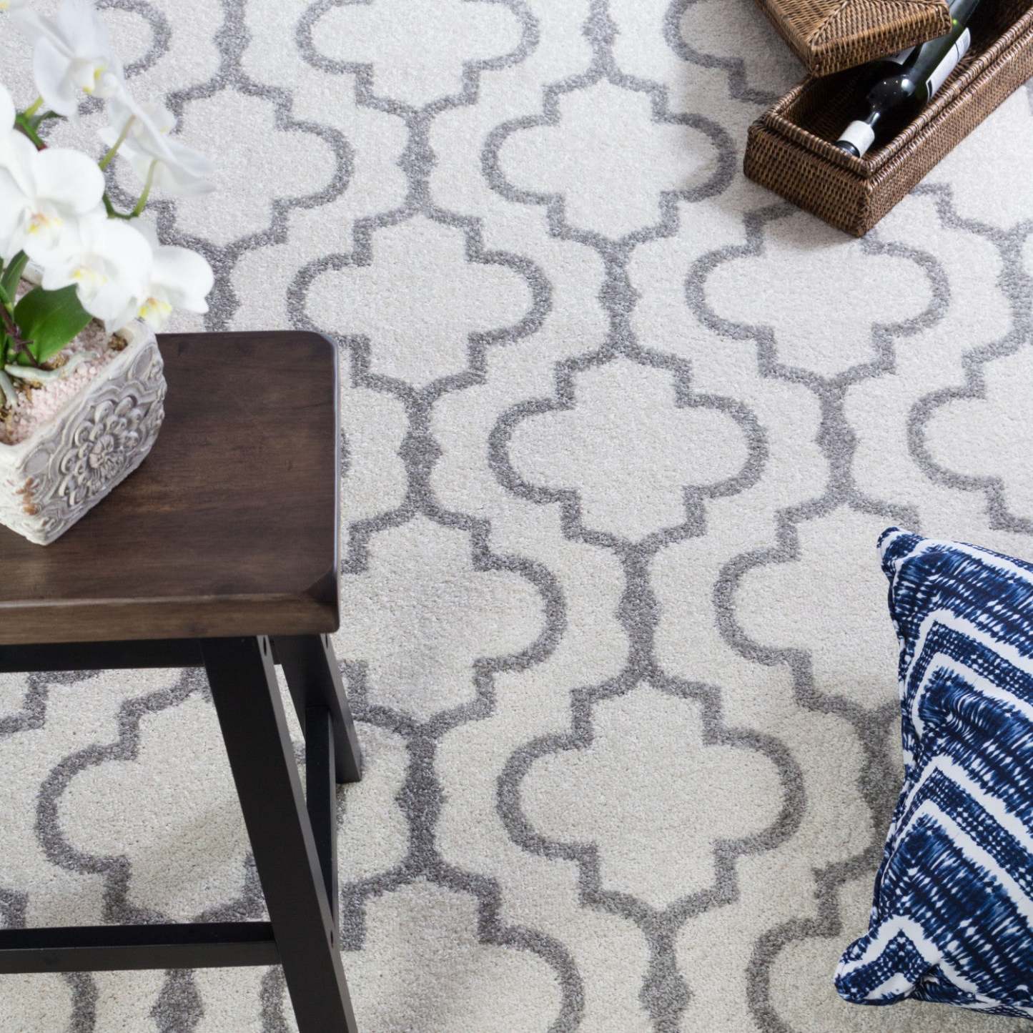 Tapis Lav Lat Blanc 3x5|Carpette Lav blanche 3 x 5|D80GSFON