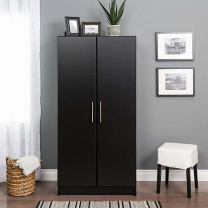 Armoire-penderie Elite 32 - Noir|Armoire-penderie Elite de 32 po - noire