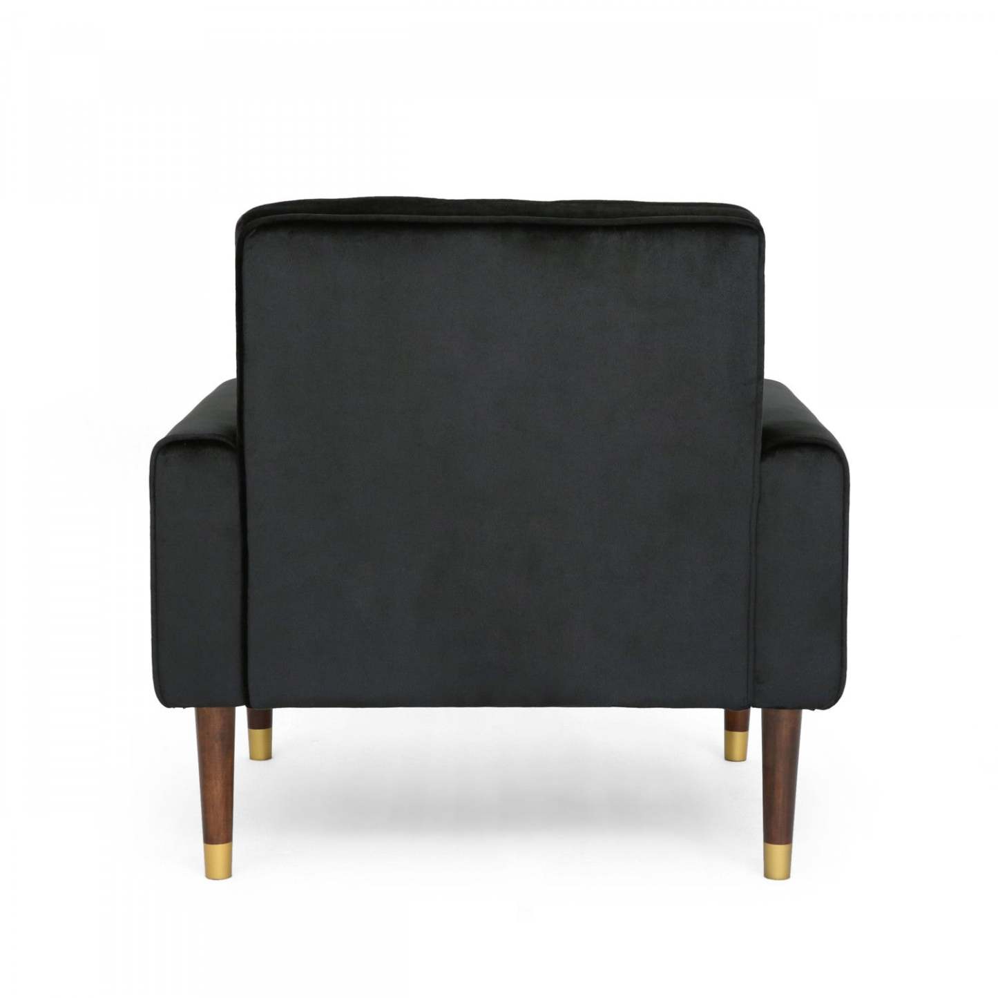 Fauteuil d'appoint moderne Lucas avec dossier capitonné, revêtement en polyester, fauteuil d'appoint noir | Lucas Fauteuil D'appoint Moderne Avec Dossier Capitonne, Revetement En Polyester, Noir