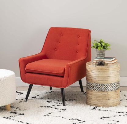 Trellis Pimento Fabric Accent Chair - Red|Fauteuil d’appoint Trellis Pimento en tissu - rouge