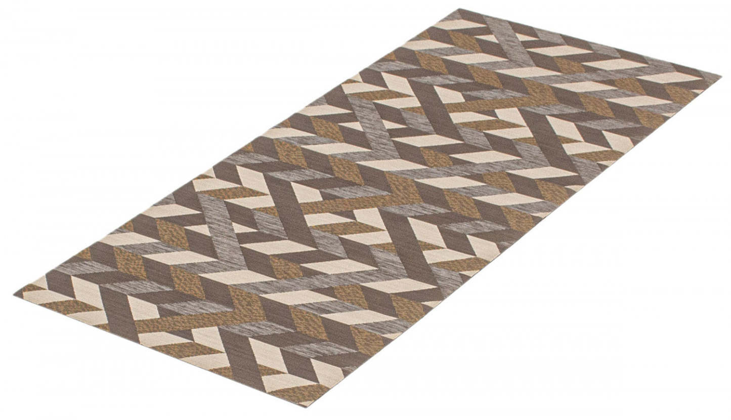 Bellezza Brun Foncé 2'2 x 5'0 Tapis d'Area - S de 2|Carpette Bellezza brun foncé 2 pi 2 po x 5 pi 0 po - Ensemble de 2|D2135VS2