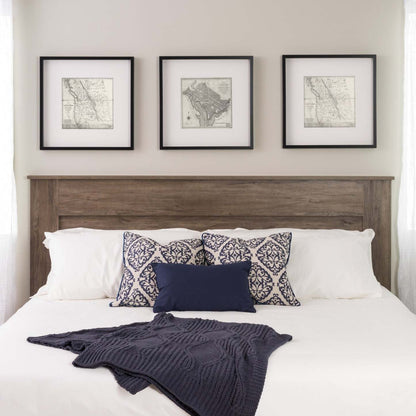 King Flat Panel Headboard - Drifted Grey|Tête de lit à panneau plat pour très grand lit - gris délavé