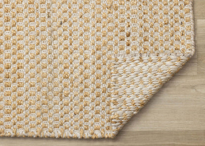 Tapis en jute naturel fait main en chêne clair - 7'10 x 10'6|Carpette faite à la main en jute naturelle chêne clair - 7 pi 10 po x 10 pi 6 po