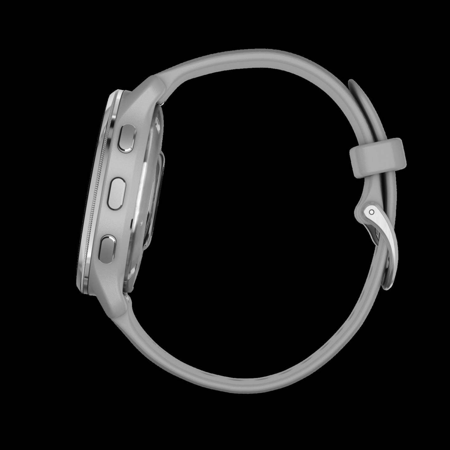 Montre Connectée Garmin Venu® 2 Plus - Suivi de Fitness, Lunette en Acier Inoxydable Argenté avec Boîtier Gris Poudré