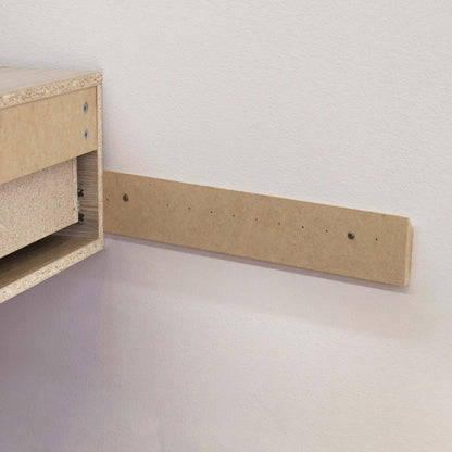 Primo Table De Chevet Flottante 1 Tiroir - Chêne Rustique