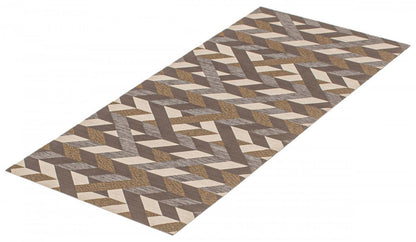 Bellezza Brun Foncé 2'2 x 5'0 Tapis d'Area|Carpette Bellezza brun foncé 2 pi 2 po x 5 pi 0 po|D21O2AY1