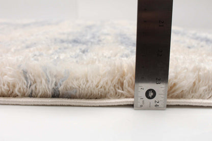 Tapis Kei crème/bleu clair - 201 x 290 cm | D86FTWWW