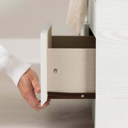 Lit Hazen Mates avec 3 tiroirs et tête de lit en pin blanc - Lit simple South Shore