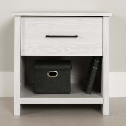 Fernley 1-Drawer Nightstand - White Pine|Table de nuit Fernley à 1 tiroir - pin blanc