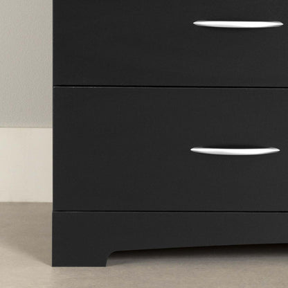 Commode 5 tiroirs Step One - Noir pur | Commode 5 tiroirs Step One - Noir uni
