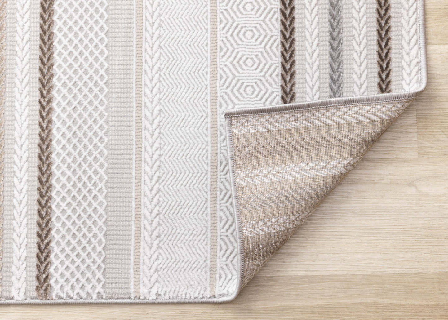 Tapis d'intérieur rayé London - 5'3 x 7'7|Carpette London à rayures pour l'intérieur - 5 pi 3 po x 7 pi 7 po