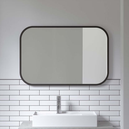 Miroir rectangulaire Hub de Umbra de 24 po x 36 po - noir