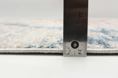 Tapis Vera Sun ivoire/bleu – 2'7 x 8'4| Tapis Vera Sun ivoirebleue - 2 pi 7 po x 8 pi 4 po|D86FF0LV