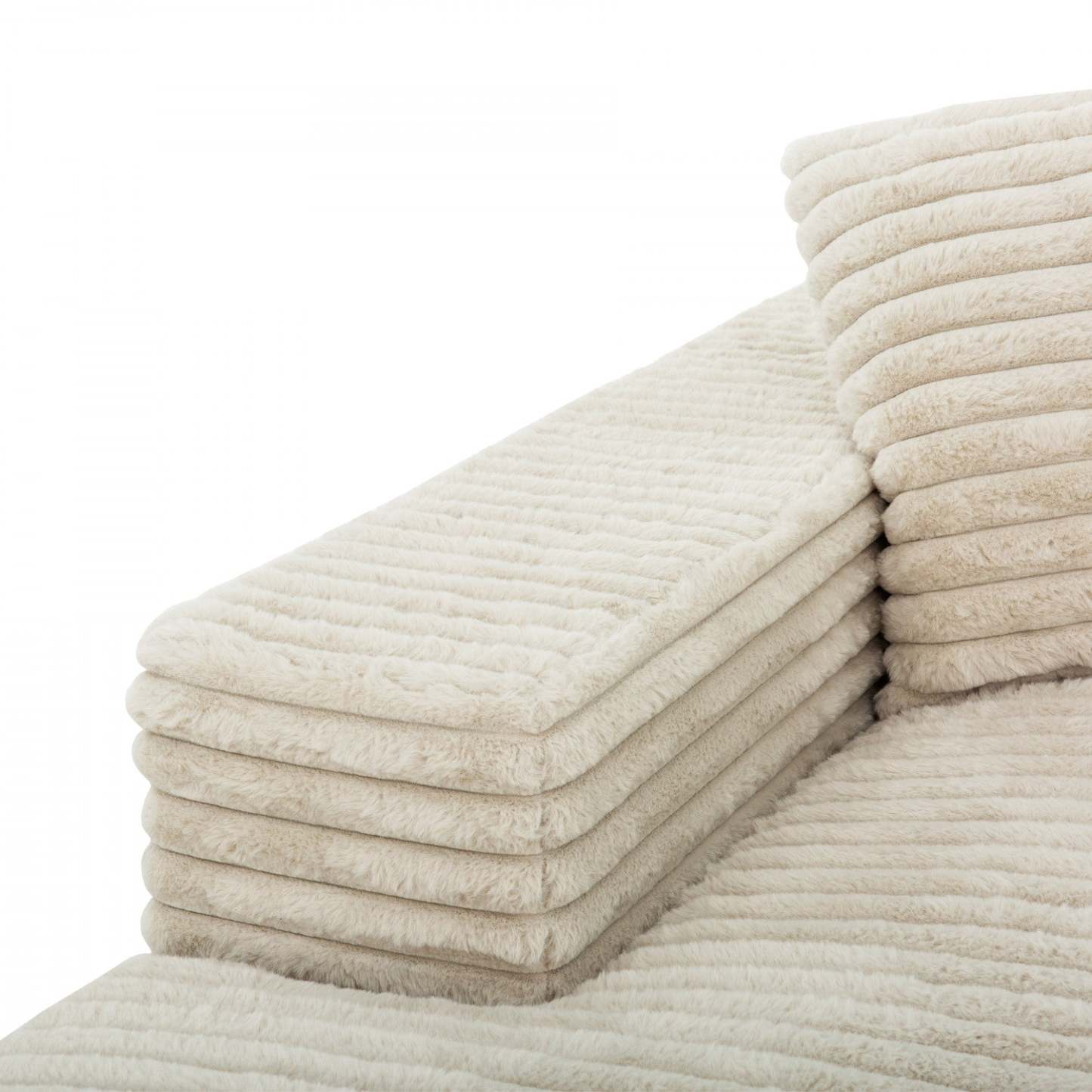 Chaise longue en mousse Sealy 68 Snug - Beige | Fauteuil long Snug de Sealy de 68 po avec mousse - beige