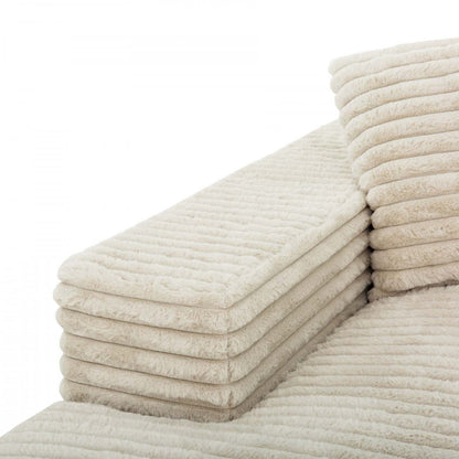 Chaise longue en mousse Sealy 68 Snug - Beige | Fauteuil long Snug de Sealy de 68 po avec mousse - beige