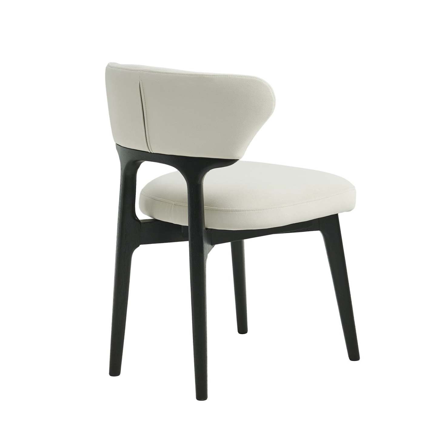 Susie Chaises De Salle À Manger En Bois, Lot De 2, Chaises Latérales Tapissées En Tissu Avec Pieds En Bois, Beige