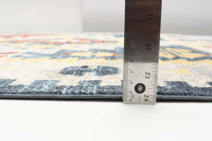 Tapis mosaïque taupe/cuivre lavable en machine - 6'0 x 9'0|Carpette Mosaic taupe et cuivre lavable à la machine - 6 pi 0 po x 9 pi 0 po|D86F7I36