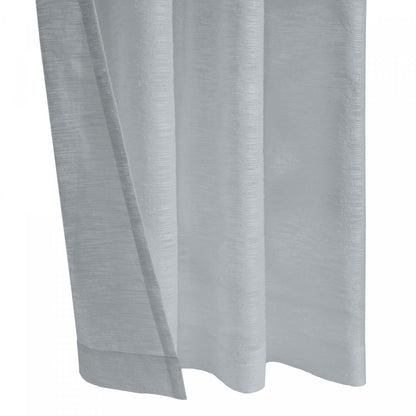 Habitat Boucle Light Grey Sheer Grommet Curtain Panel - 52 x 95|Panneau de rideau transparent à œillets Boucle gris clair d'Habitat - 52 x 95