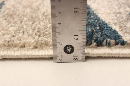 Arusha ivoire / bleu 6'7 x 9'6 tapis de zone|Carpette Arusha ivoirebleu 6 pi 7 po x 9 pi 6 po|D26MK7TQ