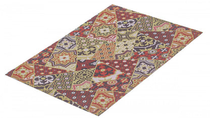Bellezza Rouge 2'2 x 3'0 Tapis d'aire - S de 2|Carpette Bellezza rouge 2 pi 2 po x 3 pi 0 po - Ensemble de 2|D21HZ7D7