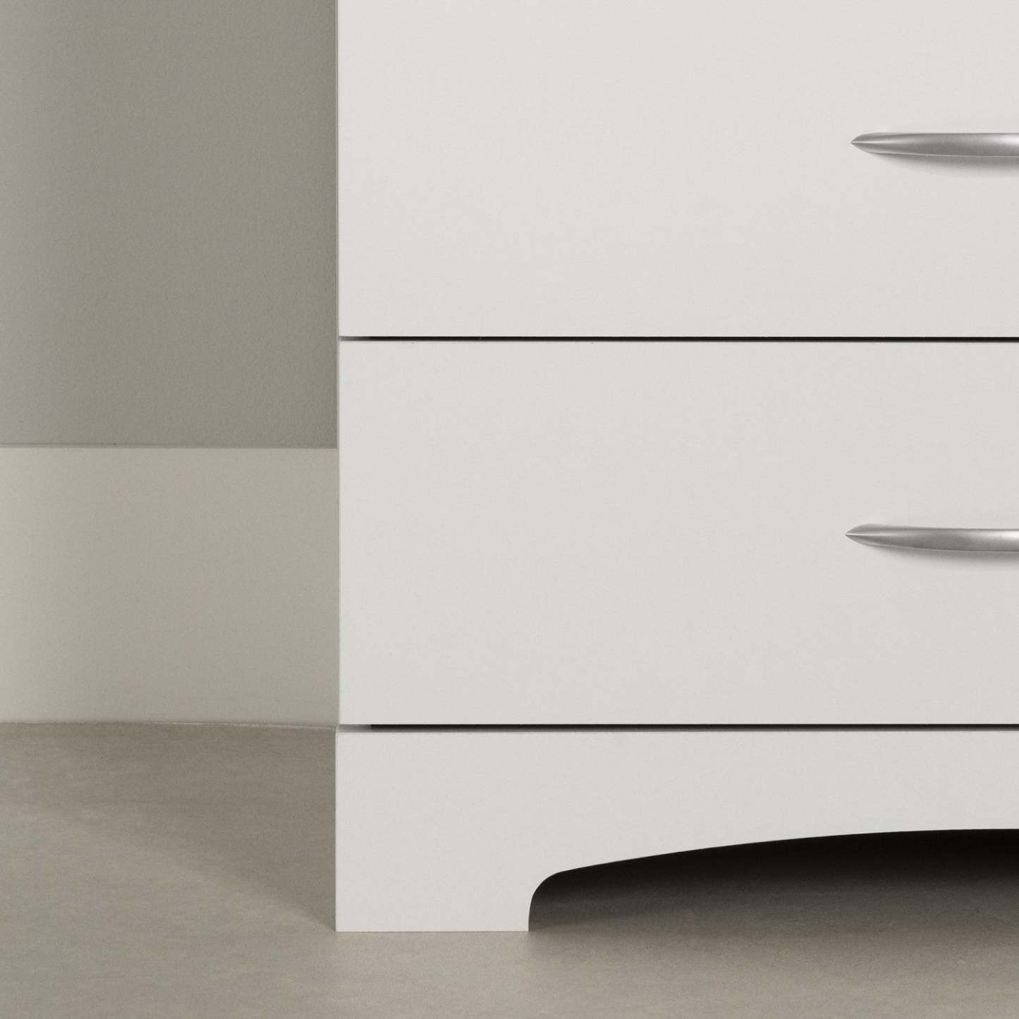 Commode 6 tiroirs Step One - Blanc pur | Commode 6 tiroirs Step One - Blanc massif