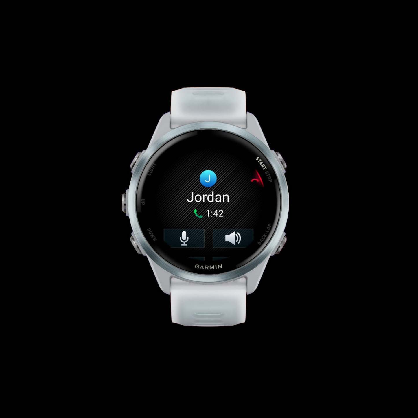 Garmin Forerunner 570 Montre intelligente 42mm, Amoled, Aluminium bleu nuage, Pierre blanche/bleue, Suivi GPS de course, Fitness, Batterie de 10 jours