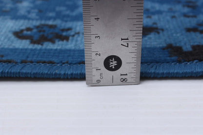 Tapis Chenta Bleu 6'7 x 9'6|Carpette Chenta bleue 6 pi 7 po x 9 pi 6 po|D86FO0EW