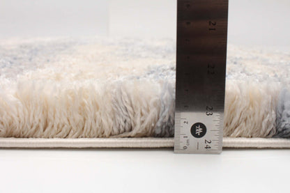 Carpette Astra crème/bleu clair - 3 pi 11 po x 5 pi 7 po