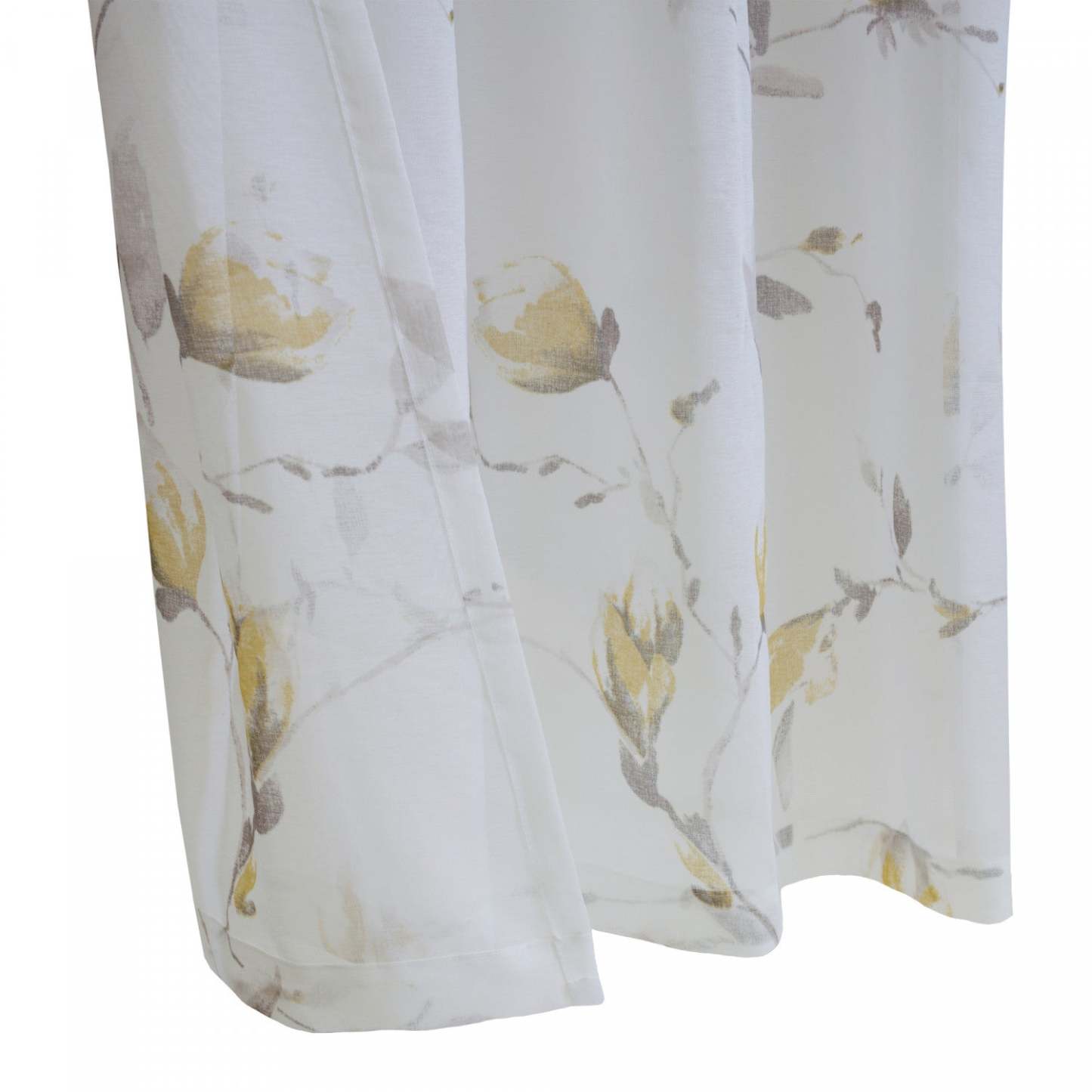 Habitat Symphony Yellow Sheer Grommet Curtain Panel - 52 x 84|Panneau de rideau transparent à œillets Symphonie jaune d'Habitat - 52 x 84