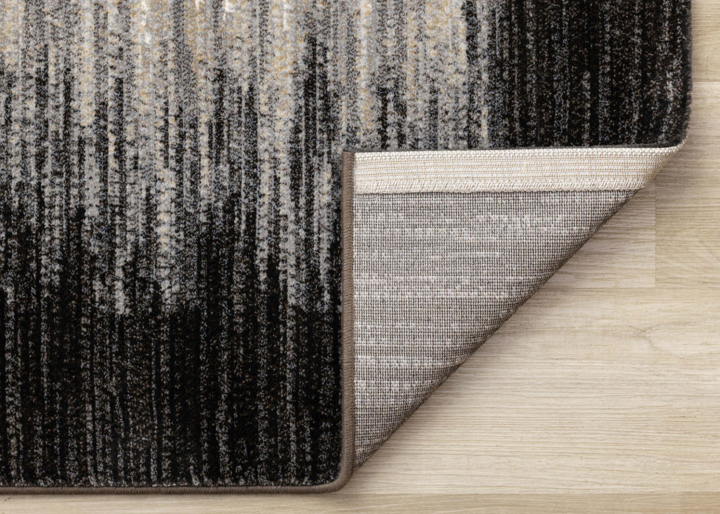 Tapis Amelia Dense Black Beige Border Area Rug - 7'10 x 10'10|Carpette dense Amelia noire et beige à motif de bordure - 7 pi 10 po x 10 pi 10 po