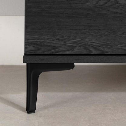 Commode Musano à 6 tiroirs avec pieds en métal - Chêne gris | Commode Musano à 6 tiroirs avec pattes en métal - chêne gris