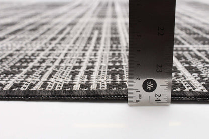 Tapis Panthea noir - 99 x 140 cm | Carpette Panthea noire - 99 x 140 cm