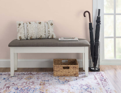 Jane Fabric Storage Dining Bench - Taupe|Banc de salle à manger Jane en tissu avec rangement - taupe