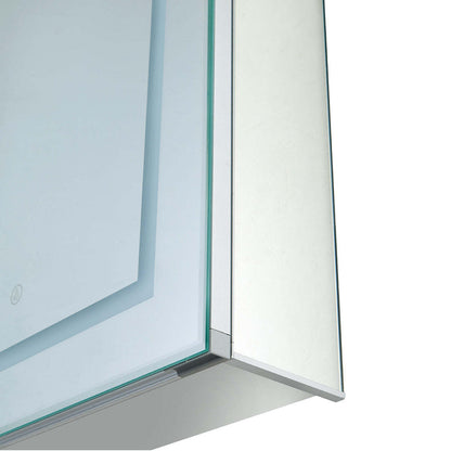 Stapik LED Medicine Mirror Cabinet - Silver|Armoire à pharmacie Stapik avec miroir et DEL - argentée