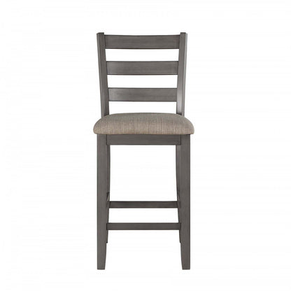 Ensemble de salle à manger 5 pièces à hauteur de comptoir Mosse - Gris | Ensemble De Salle À Manger À Hauteur De Comptoir Mosse Gris, 5 Pièces