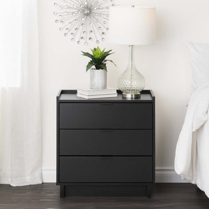 Prepac Simply Modern 26.5 3-Drawer Nightstand - Black|Table de nuit Simply Modern de Prepac de 26,5 po à 3 tiroirs - noire