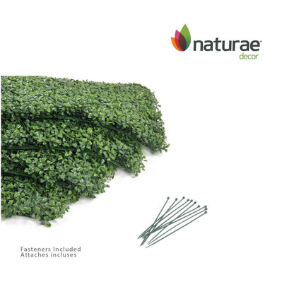 Buis Artificiel 20x 20 Panneau de Feuillage 4 Pièces | Panneau de feuillage 20 po x 20 po buis artificiel 4 pièces | D10HYCBY