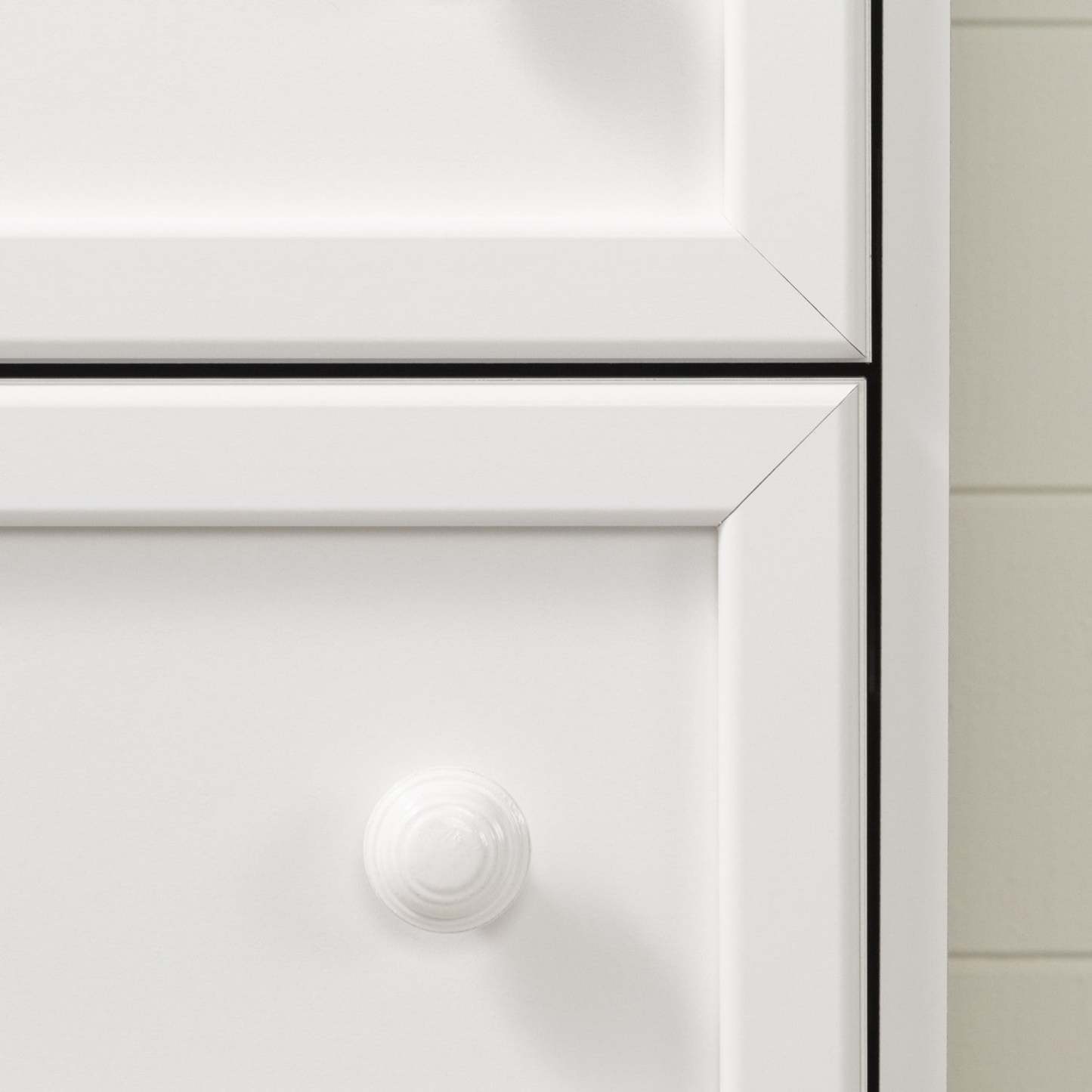 Commode Savannah à 4 tiroirs - Blanc pur | Commode Savannah 4 Tiroirs - Blanc Solide