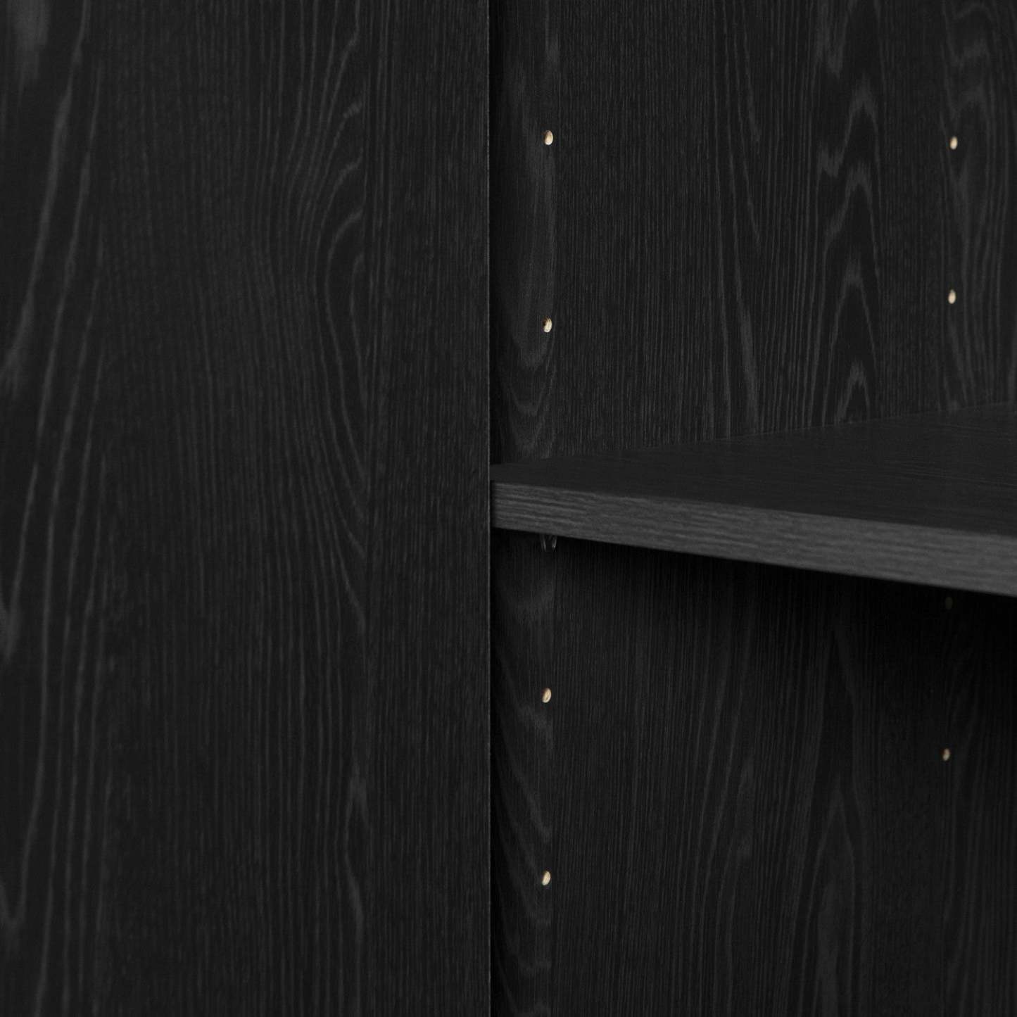 Oxford 2-Door Storage Cabinet - Chêne noir et gris foncé|Armoire de rangement Oxford à 2 portes - chêne noir et gris foncé