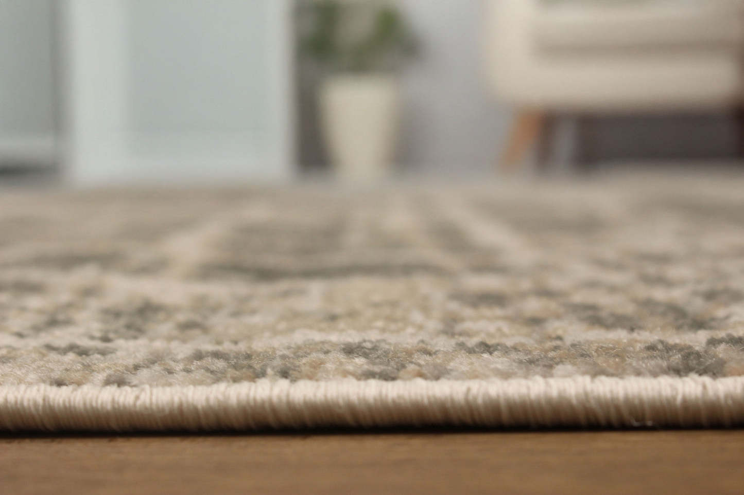 Tapis à carreaux gris - 244 x 305 cm | Carpette Lattice grise - 244 x 305 cm