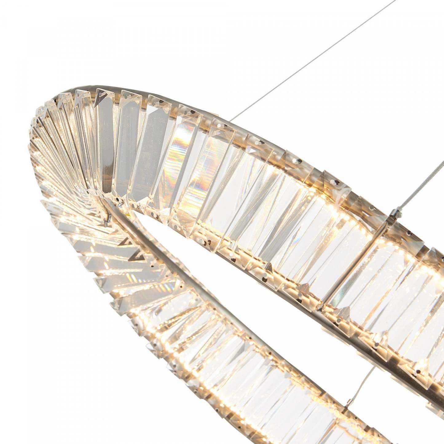 Stella 25 W LED Nickel Satiné Suspension|Luminaire suspendu Stella nickel satiné à DEL de 25 W|D06HNRZV