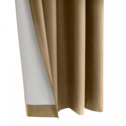 Thermaplus Alpine Sand Blackout Grommet Curtain Panel - 52 x 63|Panneau de rideau occultant à œillets Alpin Sable de Thermaplus - 52 x 63