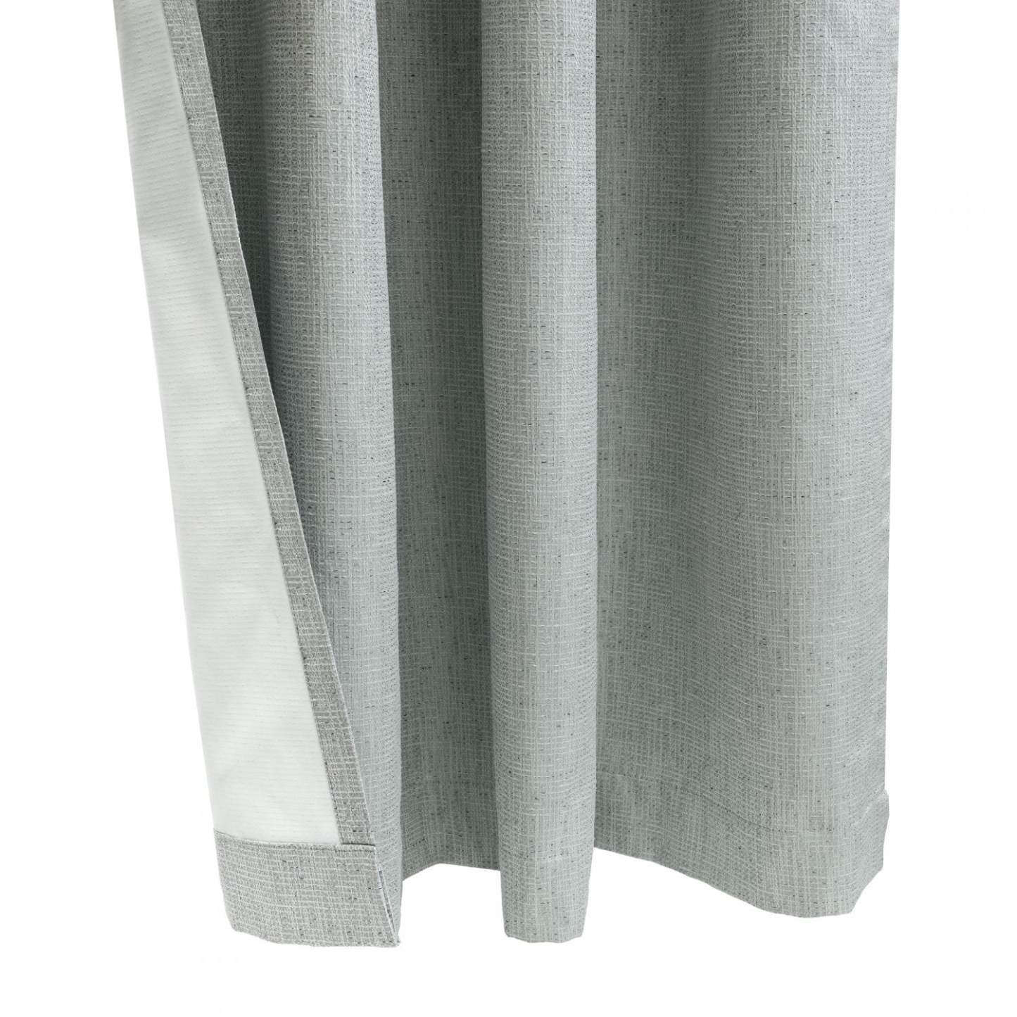 Thermaplus Denver Silver Blackout Dual Header Curtain Panel - 52 x 95|Panneau de rideau occultant Denver argenté à double tête de Thermaplus - 52 x 95