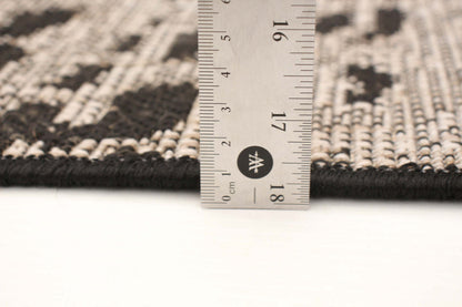 Tapis Sadie Safari Noir-Argent - 7'10 x 10'2|Carpette Sadie Safari noir-argent - 7 pi 10 pox 10 pi 2 po| D29TN1PW