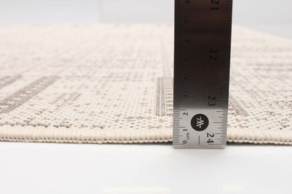 Tapis Joni Ivoire - 4'4 X 6'5 |Carpette Joni ivoire - 4 pi 4 po x 6 pi 5 po